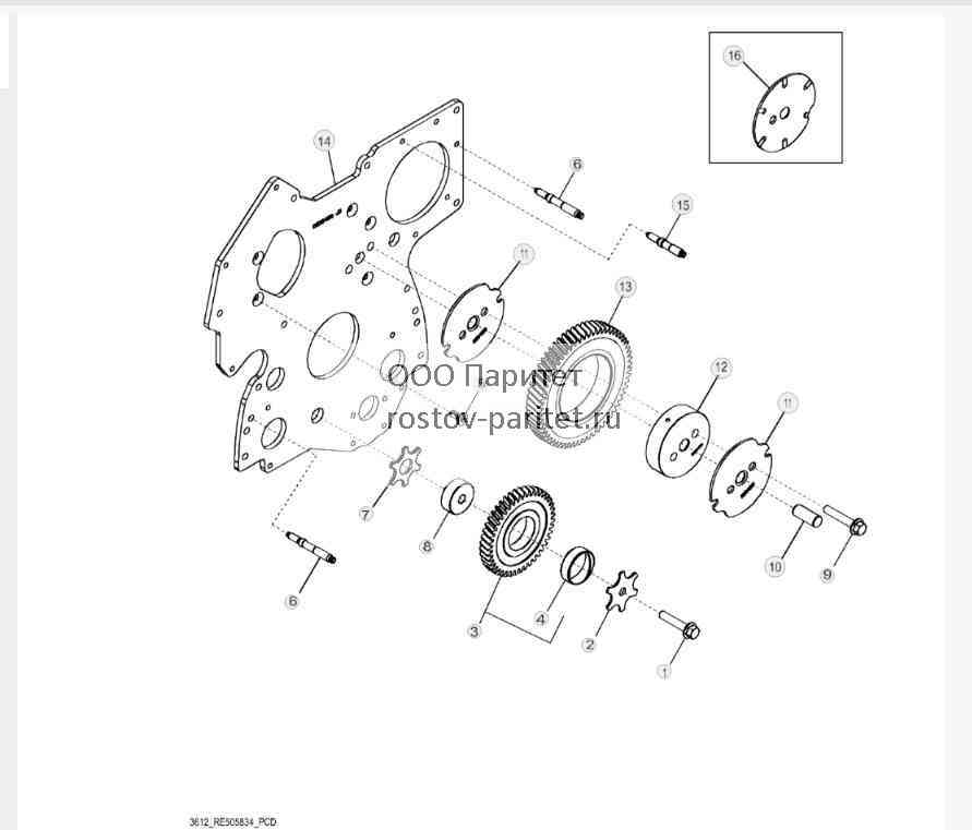 3612 Передняя пластина 
